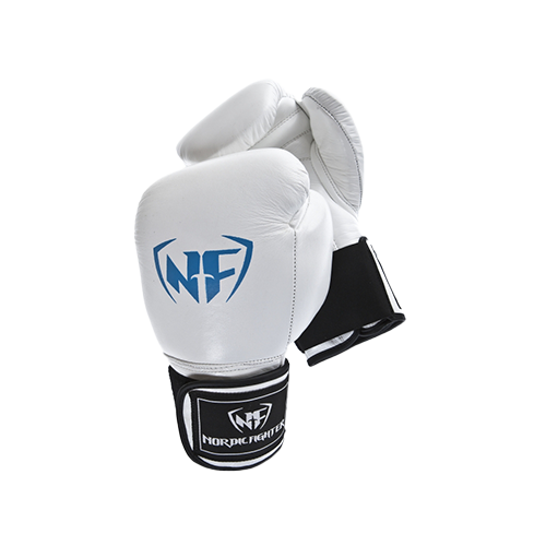 NF Professional Thai Style Boxing Gloves - White